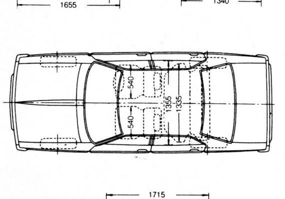 Mitsubishis Galant 2000 (1979) (Mitsubishi Gallant 2000 (1979)) are drawings of the car